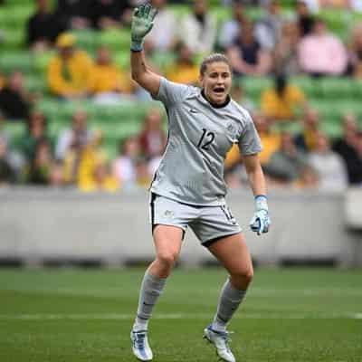 Liverpool goalkeeper Micah ready to take Matildas shot